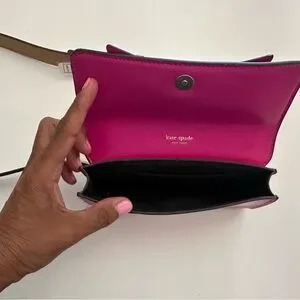 Kate Spade Fuchsia Bow Clutch kate spade | Bags | Kate Spade Fuchsia Bow Belt Crossbody  main image 3